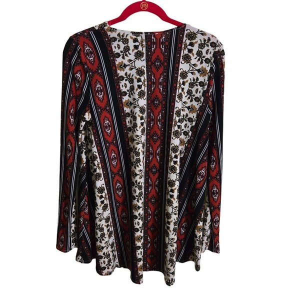 Show Me Your Mumu Tyler Tunic Dress Patchwork Autumnal Long Sleeve Size S - Picture 3 of 11